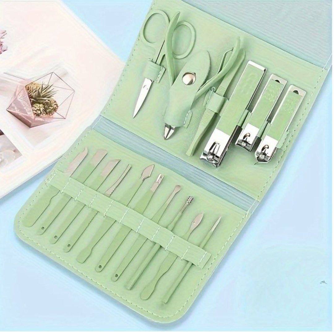 Multipurpose Nail Tools (Set of 16 pcs)-Multicolor