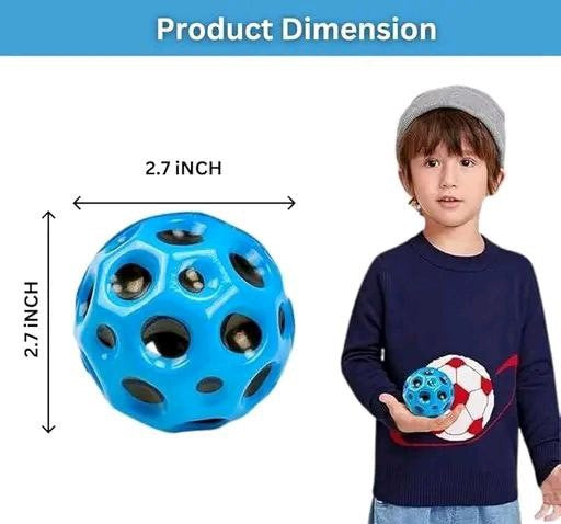 Moon Balls for Kids – Pack of 4 Soft & Lightweight High Bounce Balls – Fun Jumping Toy for Toddlers