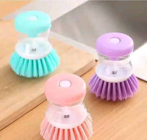 Dish Brush with Built-in Soap Dispenser (Pack of 1)