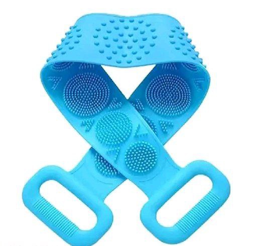 Double-Sided Silicone Back Scrubber for Bath (Multicolor)