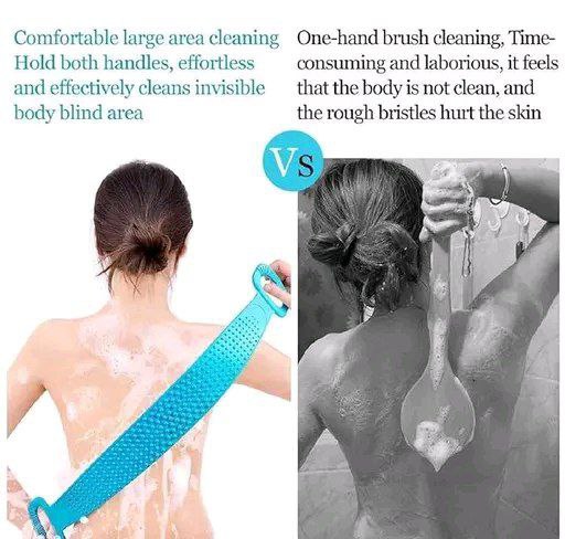 Double-Sided Silicone Back Scrubber for Bath (Multicolor)