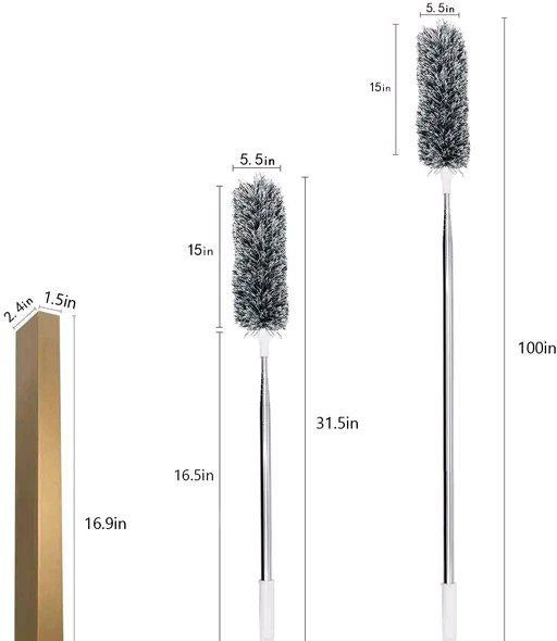 Scratch-Resistant Washable Duster for High Ceiling Fan & Roof