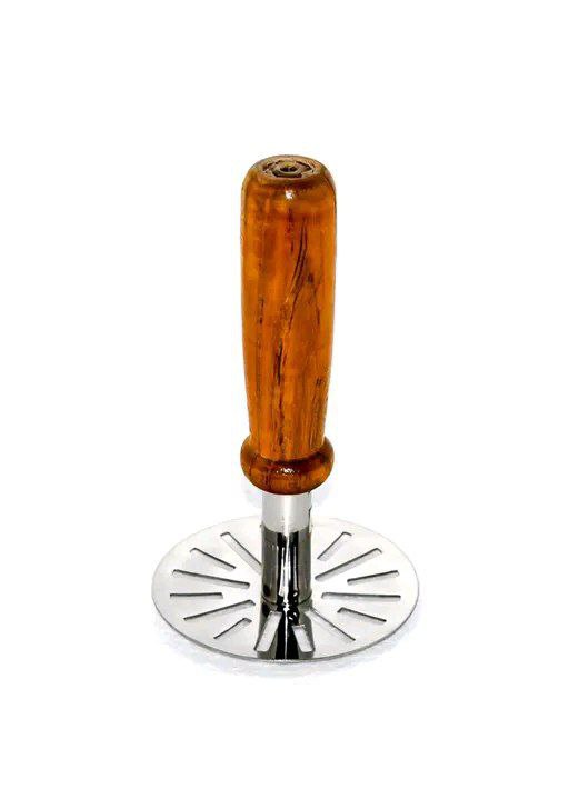 Stainless steel Potato Mesher with wooden Handle