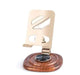 Premium Adjustable Mobile Stand with Wooden Base
