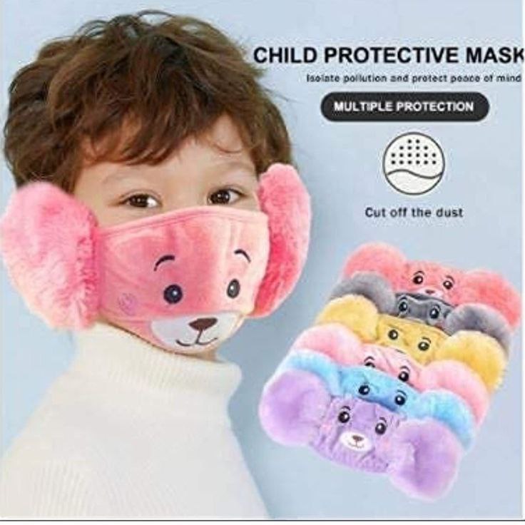 Winter Kids Mask (Imported)-Pack of 1