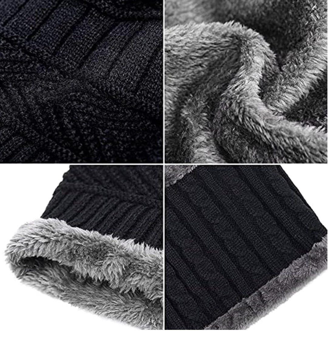 Winter Cap 2 Pcs Set (Imported)