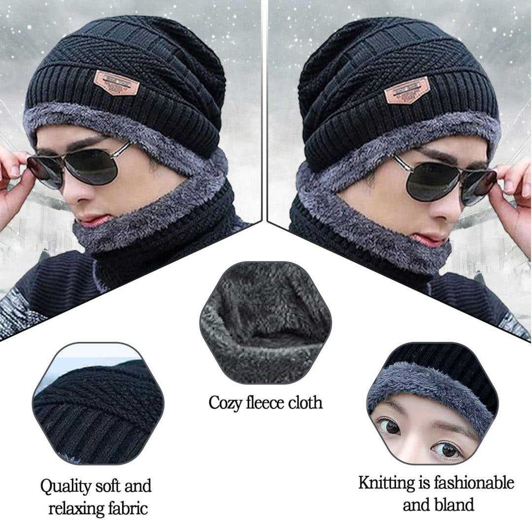Winter Cap 2 Pcs Set (Imported)