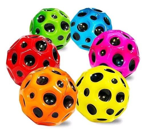 Moon Balls for Kids – Pack of 4 Soft & Lightweight High Bounce Balls – Fun Jumping Toy for Toddlers