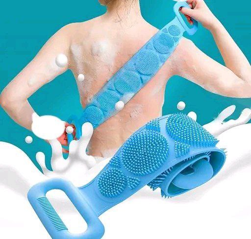 Double-Sided Silicone Back Scrubber for Bath (Multicolor)