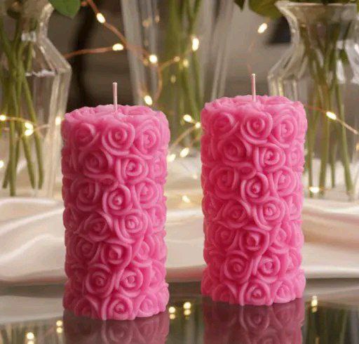 Pillar Designer Candle- Set of 2