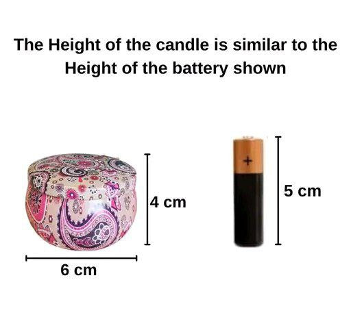 Tin Can Round Shape Aroma Scented Wax Candle-4 pcs