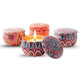 Tin Can Round Shape Aroma Scented Wax Candle-4 pcs