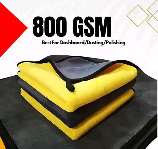800 GSM Microfiber Towel 40x40 cm (Pack of 2)